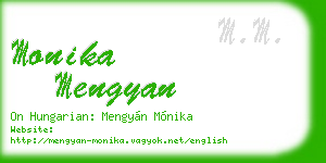 monika mengyan business card