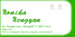 monika mengyan business card